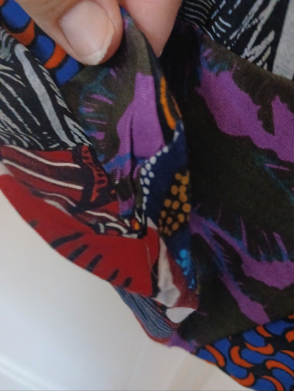 Multicolor Patchwork Shoulder Bag - Colorful Print - Picture 9 of 13
